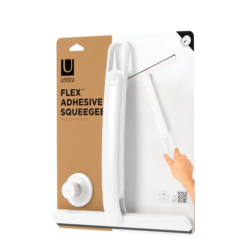 Umbra Flex Adhesive Squeegee, White (Pack of 3) - size: (Pack of 3)