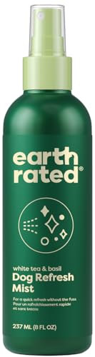 Earth Rated Dog Deodorizing Refresh Mist Spray, White Tea & Basil, 8oz - size: Deodorizing Spray