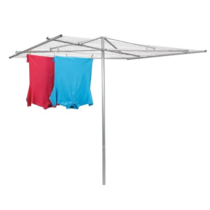 Household Essentials Parallel Clothesline Outdoor Dryer, 30 Lines with 210 Feet of Drying Space, No-Rust Steel