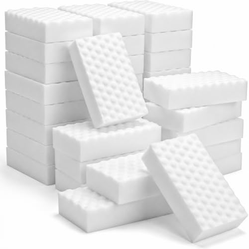MEGA-50 Textured Melamine Magic Sponges, 50 Pack - size: 50/Pack -2x Density