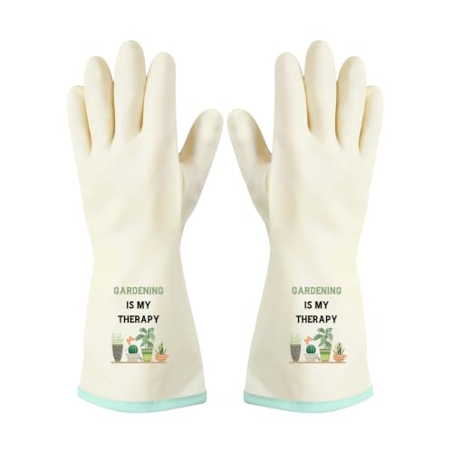 Rubber Cleaning Reusable Gloves, Practical House Warming Gifts - color: Green-gardening