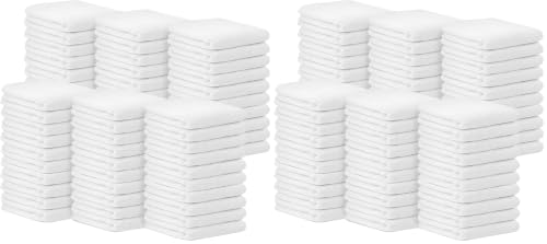 Avalon Towels Bar Towels (Pack of 120) Size 14x17 Inches – 100% Cotton, Absorbent and Reusable Cleaning Rags, Multipurpose Cleaning Towels, Terry Cloth Rags, Durable Shop Rags (White) - color: White, size: Pack of 120