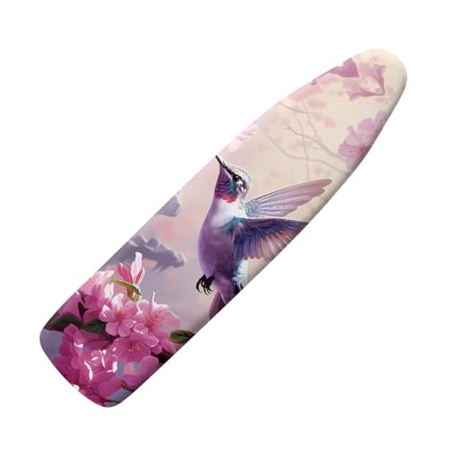 Hummingbird Flower Ironing Board Cover and Pad Standard Size Padding Decorative Cover for Standard Small Boards Sleeve Ironing Board Covers Floral Gifts for Women Home Deocr - color: Hummingbird Flower 3