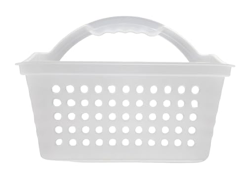 Portable Shower Caddy, Caddy Organizer with Handle, Plastic Shower Basket Hold Soap, Shampoo, Hair Supplies and Beauty Products, Cleaning Supplies Organizer for Home, Dorm, Shelf and Cabinet