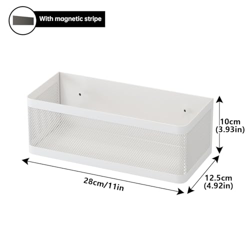 Magnetic Shelf for Washing Machine, White, L11in*W4.9in*H3.9in - color: White, size: L11in*W4.9in*H3.9in