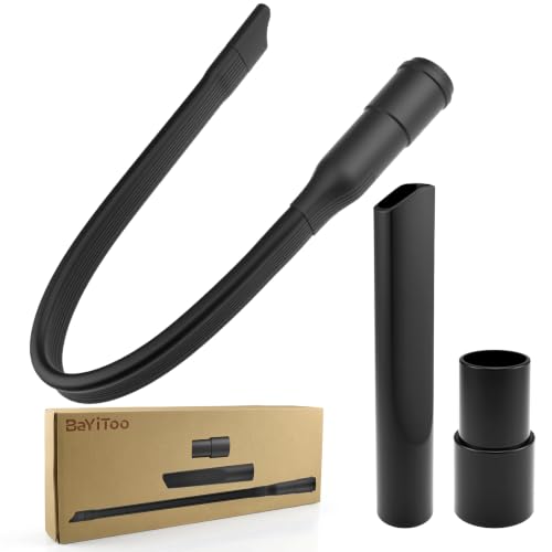 3Pcs Flexible Vacuum Crevice Tool Kit, 25" Crevice Nozzle