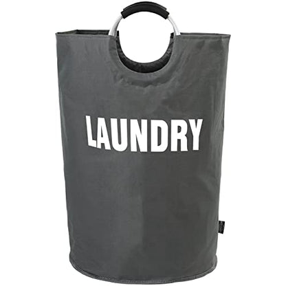 DOKEHOM 160L XX-Large Laundry Basket Bag, Collapsible Hamper, Dark Grey - color: Dark Grey, size: 160L