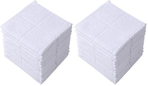 Glynniss Dishcloths Kitchen Highly Absorbent Dish Rags 100% Cotton Dish Cloths for Washing Dishes, Cleaning (11 x 11 Inches, 12 pcs, White) (Pack of 2) - color: White, size: 11x11 inches (Pack of 2)
