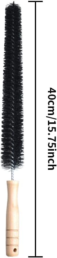 Two Radiator Cleaning Brushes, Dryer lint Brush Vent Cleaner, with Wooden Handle and Hanging Hook and Loop, are Essential Household Cleaners. ﻿