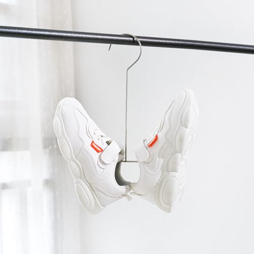 10 Pack Stainless Steel Shoe Drying Rack with Hooks, Multi-Function Hanging Shoe Holder for Shoes and Insoles, Balcony Laundry Shoe Hanger for Home and Outdoor Drying
