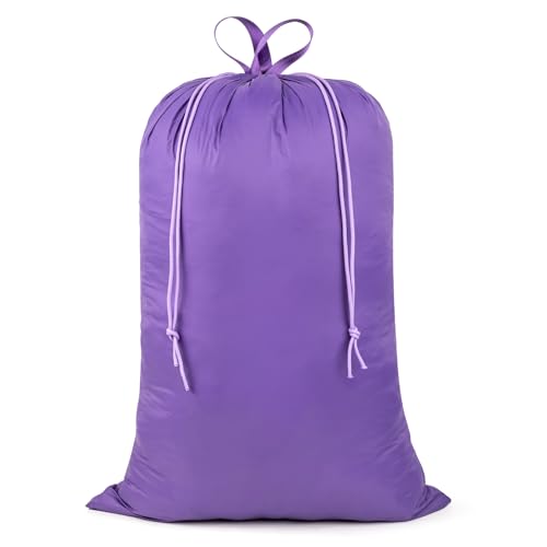 Extra Large Heavy Duty Laundry Bag for Dorm & Family - color: Purple