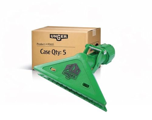 Unger Commercial FIXI-Clamp, Heavy Duty Clamp for Window Cleaning Tools (Case of 5), Fits All Telescopic Poles, FIXI0