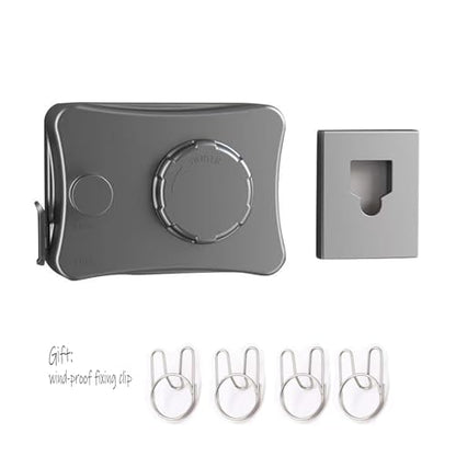 Anti-Sagging Clothes Line Thickened Steel Wire Retractable Clothesline Heavy Duty Clothesline Wall Mounted Gun Grey Finished - size: 5.1m 6612T Grey Anti-Sagging ClothesLine