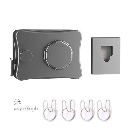 Anti-Sagging Clothes Line Thickened Steel Wire Retractable Clothesline Heavy Duty Clothesline Wall Mounted Gun Grey Finished - size: 5.1m 6612T Grey Anti-Sagging ClothesLine