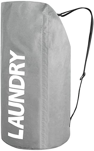 WOWLIVE Backpack Laundry Bag for College, Collapsible Hampers for Laundry - color: Gray