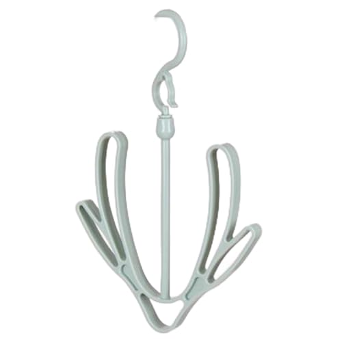 Connectable Shoe Drying Rack | 360 Rotatable Windproof Hanger for Sneakers Scarves Hats (Green)