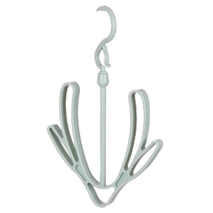 Connectable Shoe Drying Rack | 360 Rotatable Windproof Hanger for Sneakers Scarves Hats (Green)