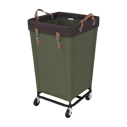 StorageWorks 160L Laundry Basket with Wheels, Rolling Hampers for Clothing - color: Green, size: 160L