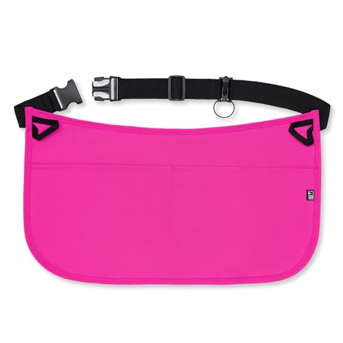 3-Pocket Waterproof Professional Cleaning Apron. Made for Pro Cleaners. Like a Cleaning Caddy Around Your Waist - color: Hot Pink, size: One Size