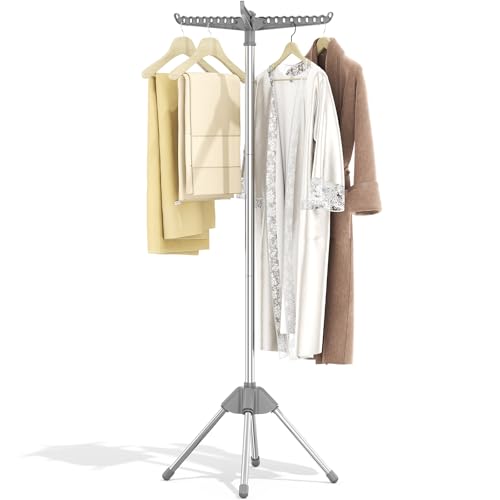 KINGBOARD Clothes Drying Rack, 59" H Laundry Drying Rack, 3 Rotatable Arms - size: 1 Tier