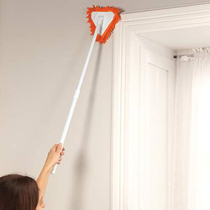 Smart Home Telescopic Multi-Purpose Triangular Cleaner with 3 Heads