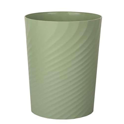 UUJOLY Plastic Small Bathroom Trash Can Wastebasket Garbage Can, Mint Green - color: Mint Green, size: 1.8 Gallon/1 Pack