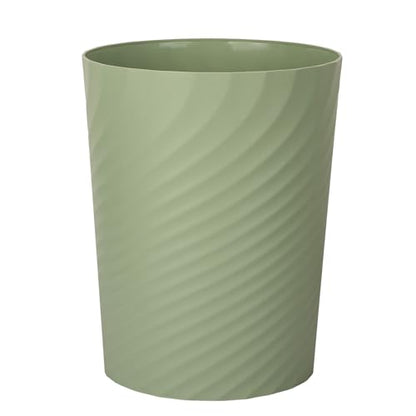 UUJOLY Plastic Small Bathroom Trash Can Wastebasket Garbage Can, Mint Green - color: Mint Green, size: 1.8 Gallon/1 Pack