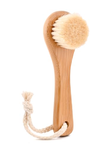 Natural Boar Bristle Laundry Stain Brush, Dorm Room Essential for College Students, Gentle on Fabrics & Tough on Stains, Safe for Clothes Without Damage