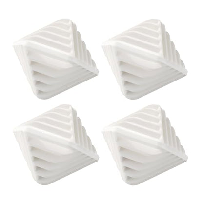 4 Pcs Reusable Laundry Anti Static Balls，Cube Agitator Balls (White) - color: White
