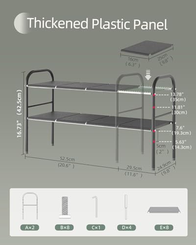 Under Sink Organizers and Storage,Expandable under cabinet organizer Shelf - size: 8 Panels