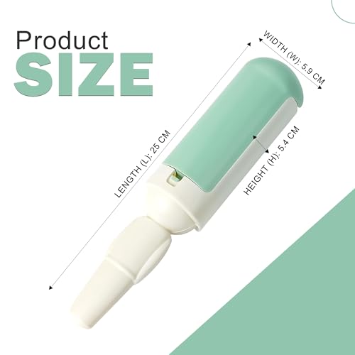 Reusable Pet Hair Remover Roller for Furniture, Clothes & Carpet – Durable ABS Material, Easy Clean Lint Roller for Dogs & Cats – Eco-Friendly & No Adhesive Needed (Green) - color: Green