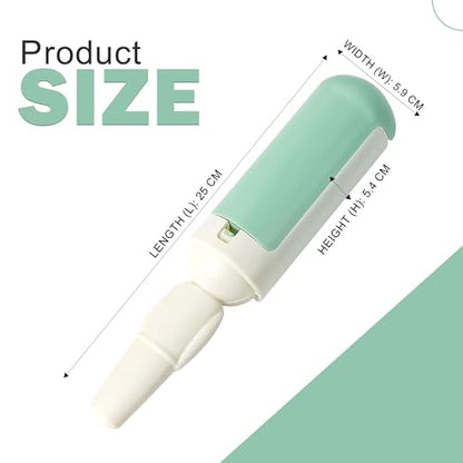 Reusable Pet Hair Remover Roller for Furniture, Clothes & Carpet – Durable ABS Material, Easy Clean Lint Roller for Dogs & Cats – Eco-Friendly & No Adhesive Needed (Green) - color: Green