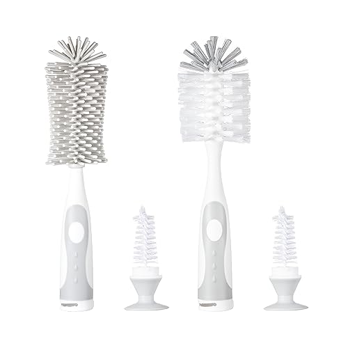 Chemimoso Baby Bottle Brush, Water Bottle Brush Cleaner, Cup Brush - color: Grey 1