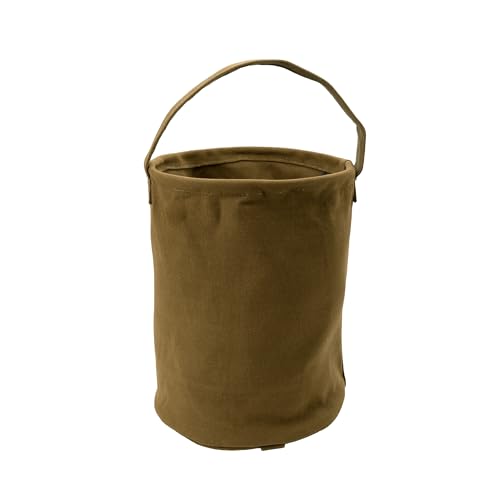 Rothco Canvas Water Bucket - Durable and Portable Container for Carrying Water, Tools, and Supplies - color: Olive Drab, size: Large