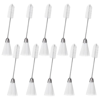 10Pcs Sewing Machine Cleaning Kit, Double Ended Sewing Machine Cleaning Brushes, Nylon Sewing Machine Maintenance Kit with Stainless Steel Handle for Tailoring Machines