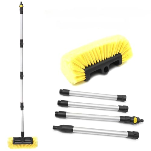 Forgrace 60" Car Wash Brush with Long Handle, Yellow, - color: Yellow With Handle