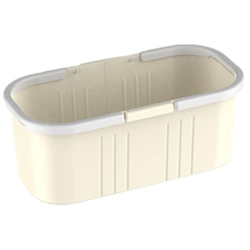 Long Plastic Rectangular Handy Baskets/Mop Buckets (Noncollapsible Buckets 03 - Ivory) - color: Noncollapsible Buckets 03 - Ivory