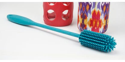 RSVP International Kitchen Scrubber Collection Dishwasher Safe, Silicone Bottle Brush, 12.5", Turquoise - color: Turquoise, size: Silicone Bottle Brush, 12.5"