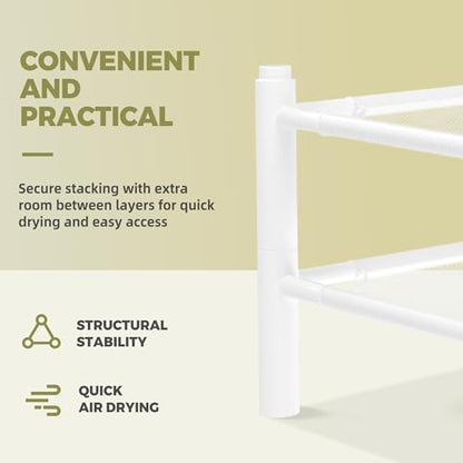 Sweater Drying Rack, 2-Pack Stackable Flat Mesh Clothes Drying Rack - size: 2-Pack