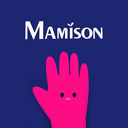 Mamison Kitchen Rubber Gloves, 1 Pair, Small, Natural Latex, Food Service - size: Small