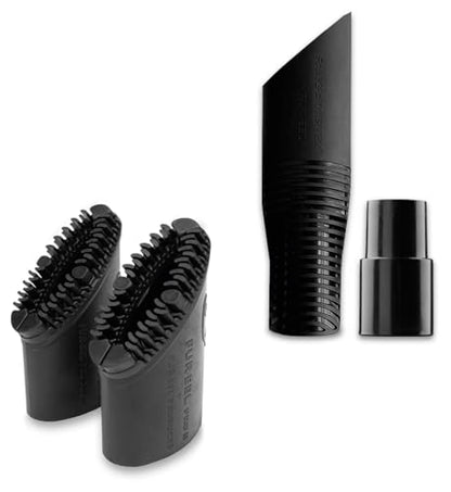 FUR-EEL PRO 2.0 Pet Hair Vacuum Attachment, Pet Hair Remover 2 Rubber Heads - color: Refill x6, Fang, Adapter