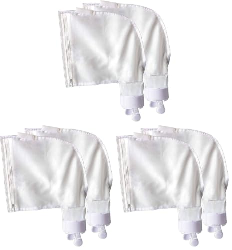 Spa Part Nylon Mesh Pool Cleaner All Purpose Bag - Fits Polaris 280, 480 Cleaner - Zippered K13 K16 (2) (Pack of 3) - size: 6 pack zipper bag