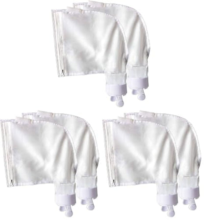 Spa Part Nylon Mesh Pool Cleaner All Purpose Bag - Fits Polaris 280, 480 Cleaner - Zippered K13 K16 (2) (Pack of 3) - size: 6 pack zipper bag