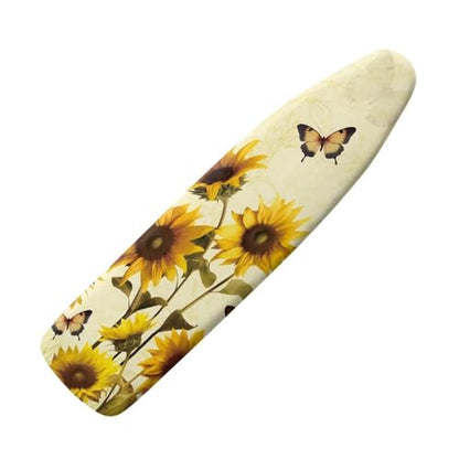 Sunflower Butterfly Ironing Board Cover and Pad- 52" x 13" Iron Board Cover with Padding Fits Standard Size, Iron Board Cover Accessories - color: Sunflower Butterfly 1