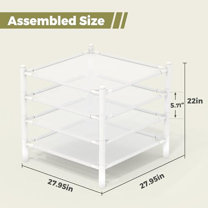 Sweater Drying Rack, 4-Pack Stackable Flat Mesh Clothes Drying Rack - size: 4-Pack