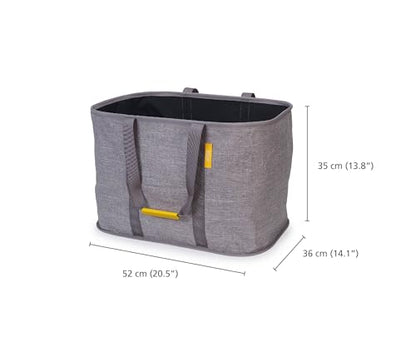 Joseph Joseph Hold-All Max Collapsible 55L/14.5 Gallon Washing Laundry Basket Bag, Durable Fabric, Moisture Resistant, Grey - color: Grey, size: 55L