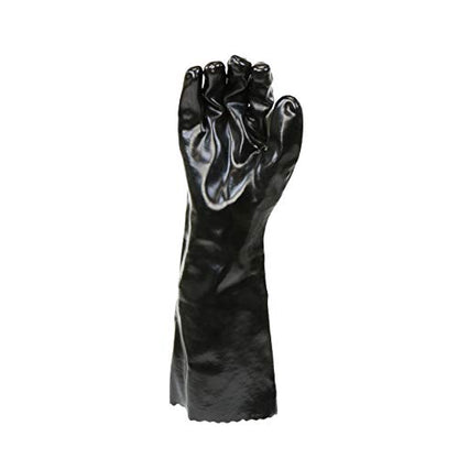 West Chester 12018 Chemical Resistant PVC Coated Work Gloves: 18" Length, Size Large, 2 Pairs - size: One Size (2 Count) (Pack of 3), style: 1 Pair