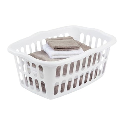 Sterilite Rectangular Laundry Basket, Plastic Clothes Hamper, 24-Pack - color: White, size: 24 Pack