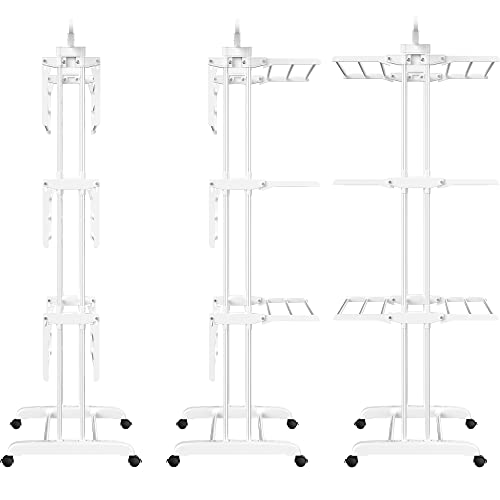 HOMIDEC Clothes Drying Rack, 4-Tier(67.7" H) Foldable Drying Rack Clothing - color: White