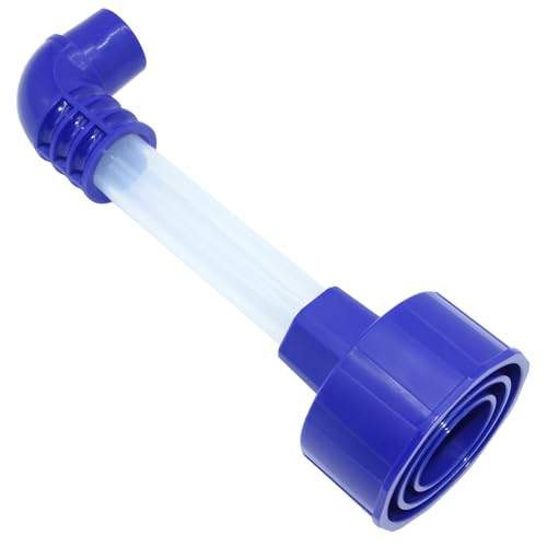 AC Drain Line Cleaner Tool, Universal HVAC to PVC Adapter for Unclogging A/C Condensate Drain Lines - Wet Vac Attachment for Efficient Evacuation, Blue, 1 Pack
